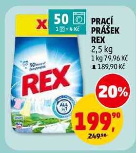 PRACÍ PRÁŠEK REX, 2,5 kg 