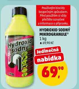 HYDROXID SODNÝ MIKROGRANULE, 1 kg