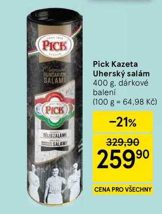 Pick Kazeta Uherský salám, 400 g 