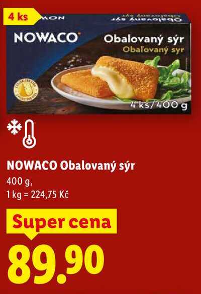 NOWACO Obalovaný sýr, 400 g