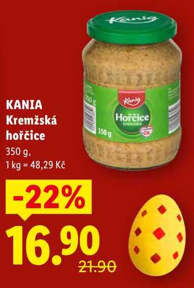 KANIA Kremžská hořčice, 350 g