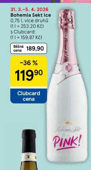 Bohemia Sekt Ice, 0.75 l, více druhů 
