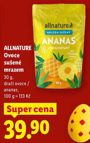 ALLNATURE Ovoce sušené mrazem, 30 g