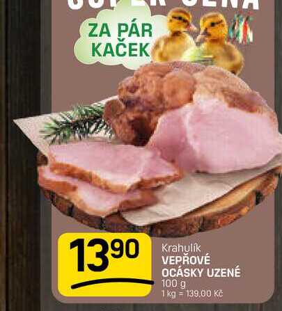 VEPŘOVÉ OCÁSKY UZENÉ 100 g 