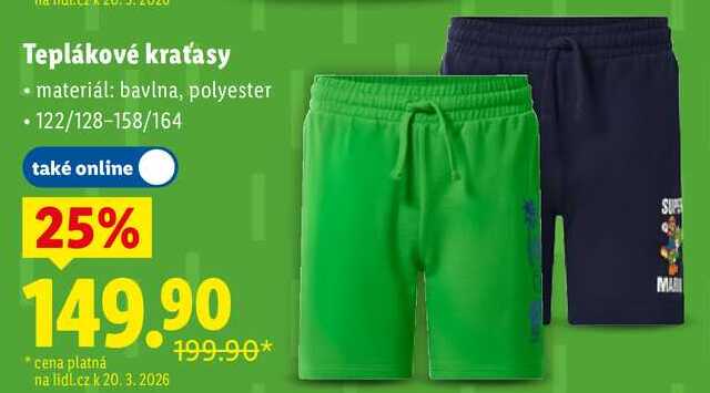 Teplákové kraťasy