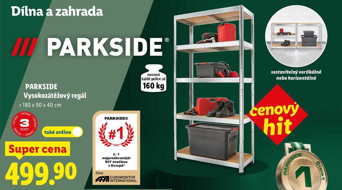 PARKSIDE Vysokozátěžový regál 