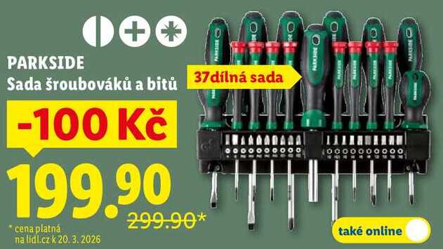 PARKSIDE Sada šroubováků a bitů 