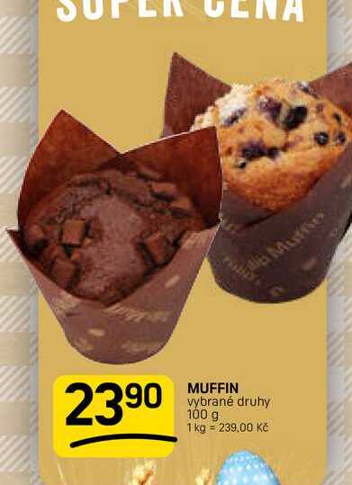 MUFFIN vybrané druhy 100 g