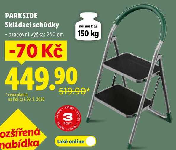 PARKSIDE Skládací schůdky 