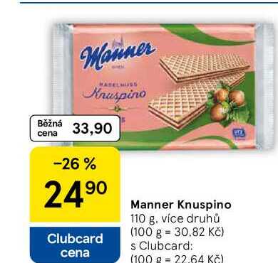 Manner Knuspino, 110 g 