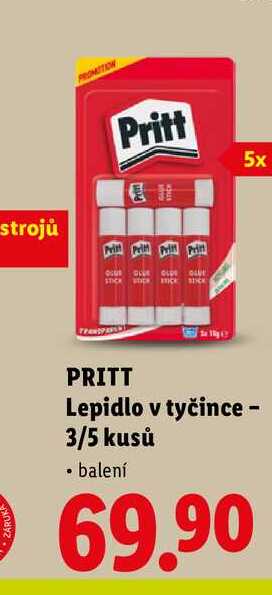 PRITT Lepidlo v tyčince - 3/5 kusů 