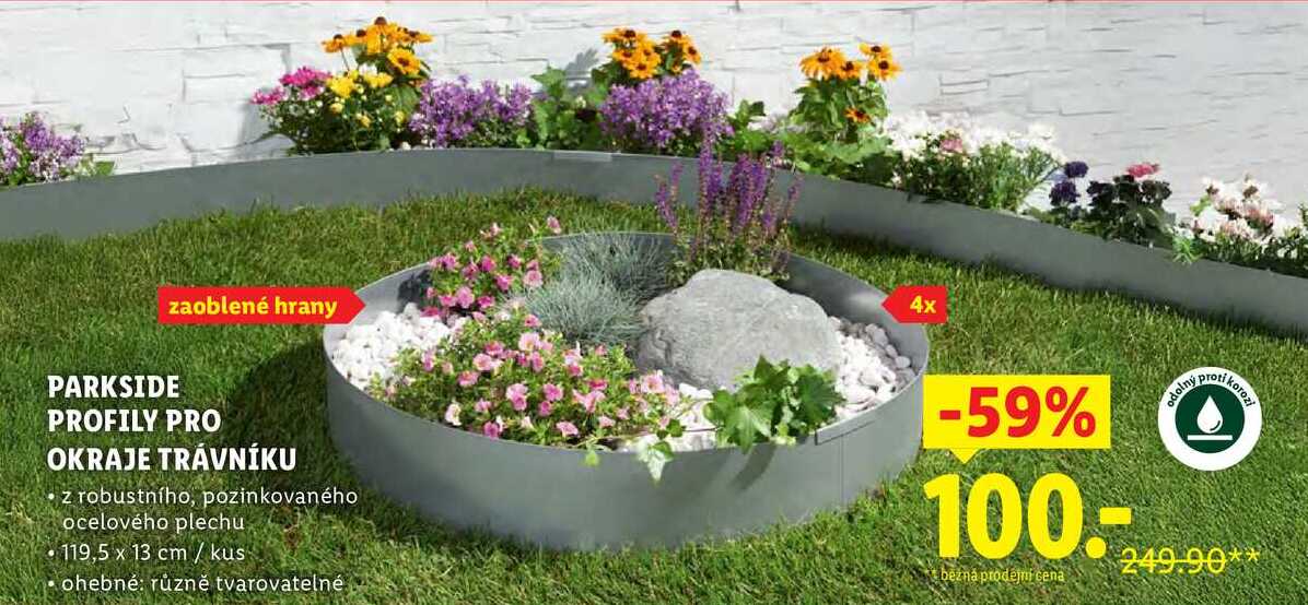 PARKSIDE PROFILY PRO OKRAJE TRÁVNÍKU