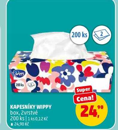 KAPESNÍKY WIPPY, 200 ks