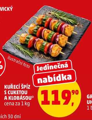 KUŘECÍ ŠPÍZ S CUKETOU A KLOBÁSOU, 1 kg 