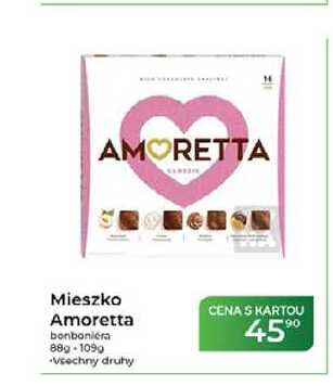 Mieszko Amoretta bonboniéra 88g-109g