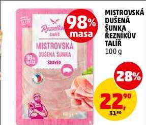 MISTROVSKÁ DUŠENÁ ŠUNKA ŘEZNÍKŮV TALÍŘ, 100 g