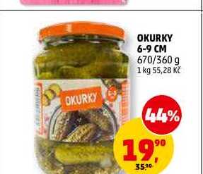 OKURKY 6-9 CM, 670 g
