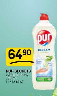 PUR SECRETS vybrané druhy 750 ml