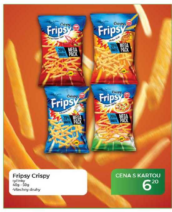Fripsy Crispy tyčinky 40g - 50g