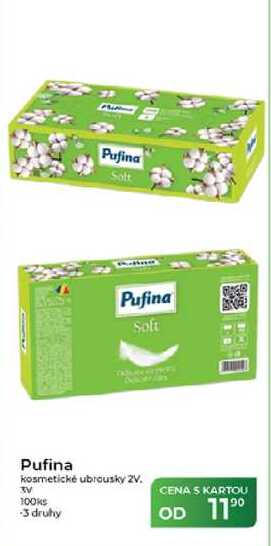 Pufina kosmetické ubrousky 2V 100ks