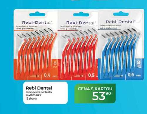 Rebi Dental mezizubní kartáčky 3 druhy