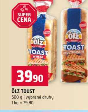 ÖLZ TOUST 500 g vybrané druhy