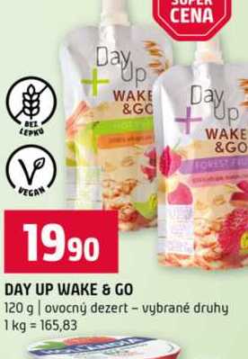 DAY UP WAKE & GO 120 g ovocný dezert vybrané druhy