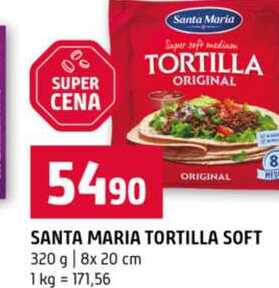 SANTA MARIA TORTILLA SOFT 320 g 8x 20 cm 