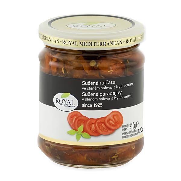 Royal Sušená rajčata ve slaném nálevu s bylinkami
