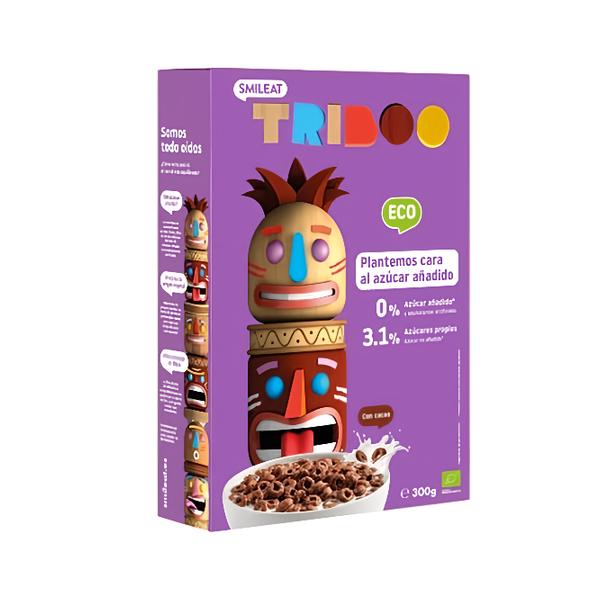 Smileat BIO Dětské cereální kakaové kroužky s rostlinnými proteiny bez přidaného cukru