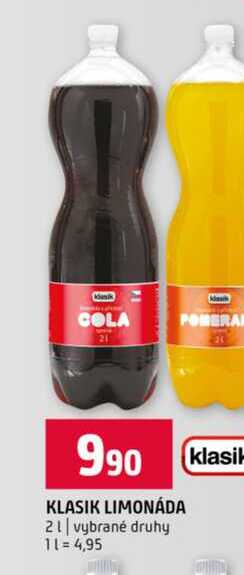 KLASIK LIMONÁDA 2l vybrané druhy