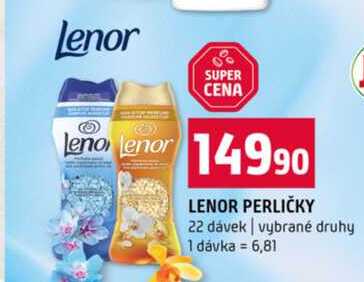 LENOR PERLIČKY 22 dávek vybrané druhy 