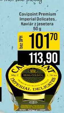 Cavipoint Premium Imperial delicates Kaviár z jesetera 50 g 