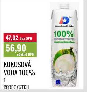 KOKOSOVÁ VODA 100% 1l