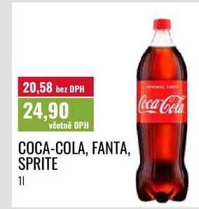 COCA-COLA, FANTA, SPRITE 1l