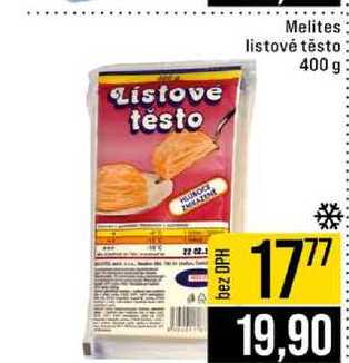 Melites listové těsto 400 g