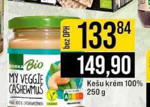 Kešu krém 100% 250 g 