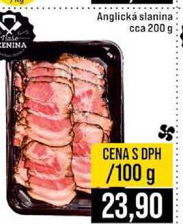 Anglická slanina cca 200 g 100g