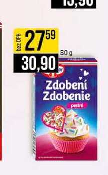 Zdobení Zdobenie pestré 80g
