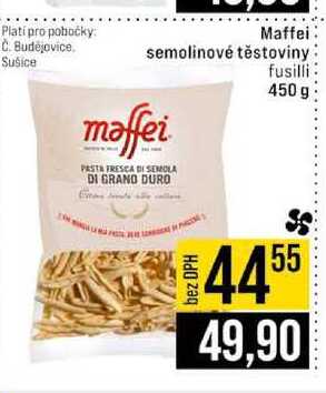 Maffei semolinové těstoviny fusilli 450 g 