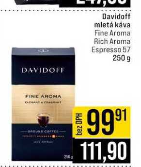 Davidoff mletá káva Fine Aroma Rich Aroma Espresso 57 250 g