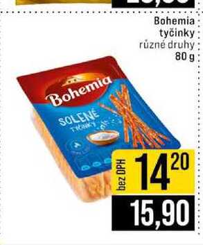 Bohemia tyčinky různé druhy 80 g 