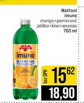 Mattoni imuno mango+pomeranč jablko+kiwi+ananas 700 ml