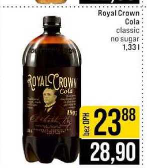 Royal Crown Cola classic no sugar 1,33l