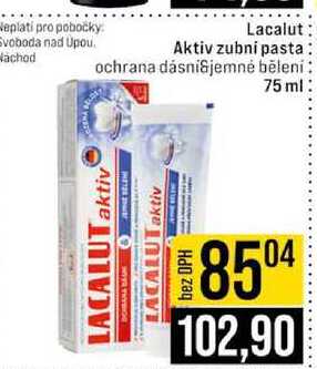 Lacalut Aktiv zubni pasta ochrana dásní&jemné bělení 75 ml 