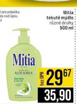 Mitia tekuté mýdlo různé druhy 500 ml