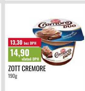 ZOTT CREMORE 190g  