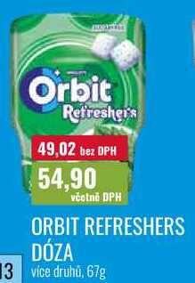 ORBIT REFRESHERS DÓZA 67g