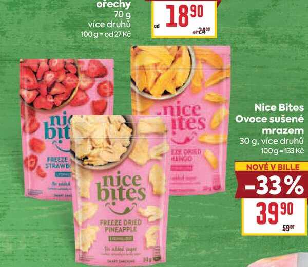 Nice Bites Ovoce sušené mrazem 30 g
