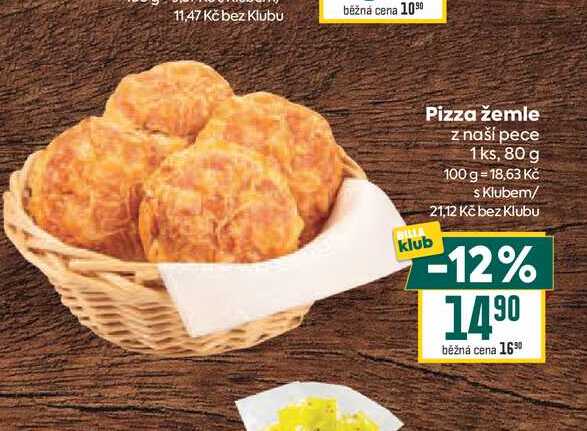 Pizza žemle z naší pece 1ks, 80 g